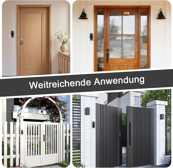 Edelstahl Blende für Eufy Videotürklingel/Video Doorbell, E340, 2K HD, S330, Slim - Robuste Halterun