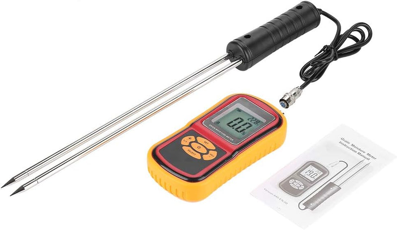 Feuchtemessgerät Digital Grain GM640 Feuchtetester LCD-Getreidetester Feuchtetemperatur Messer für W