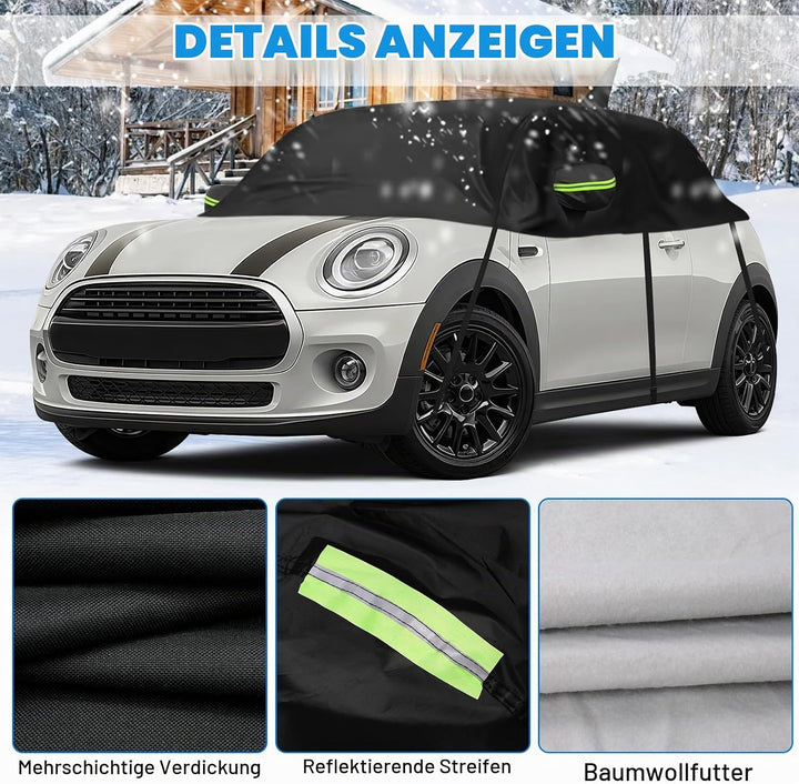 Autoabdeckung Wasserdicht Ersatz für Mini Cooper 3 Door 2000-2026 Mini Hardtop, Sonnenfest Hälfte Au