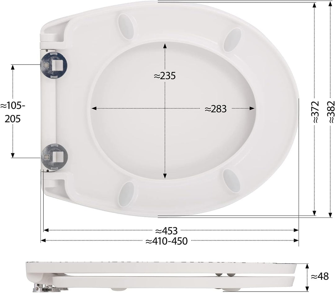 aquaSu® WC-Sitz mit Motiv Schlangenhaut | Toilettendeckel mit Absenkautomatik | Belastbar bis 300 kg