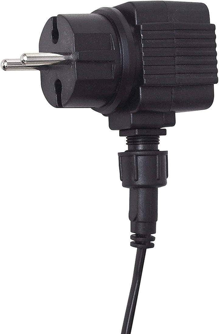 vidaXL Edelstahl Wasserfall mit LEDs 60cm Wasserspiel Teich Kaskade 2 Anschlüsse mit LED/60 cm