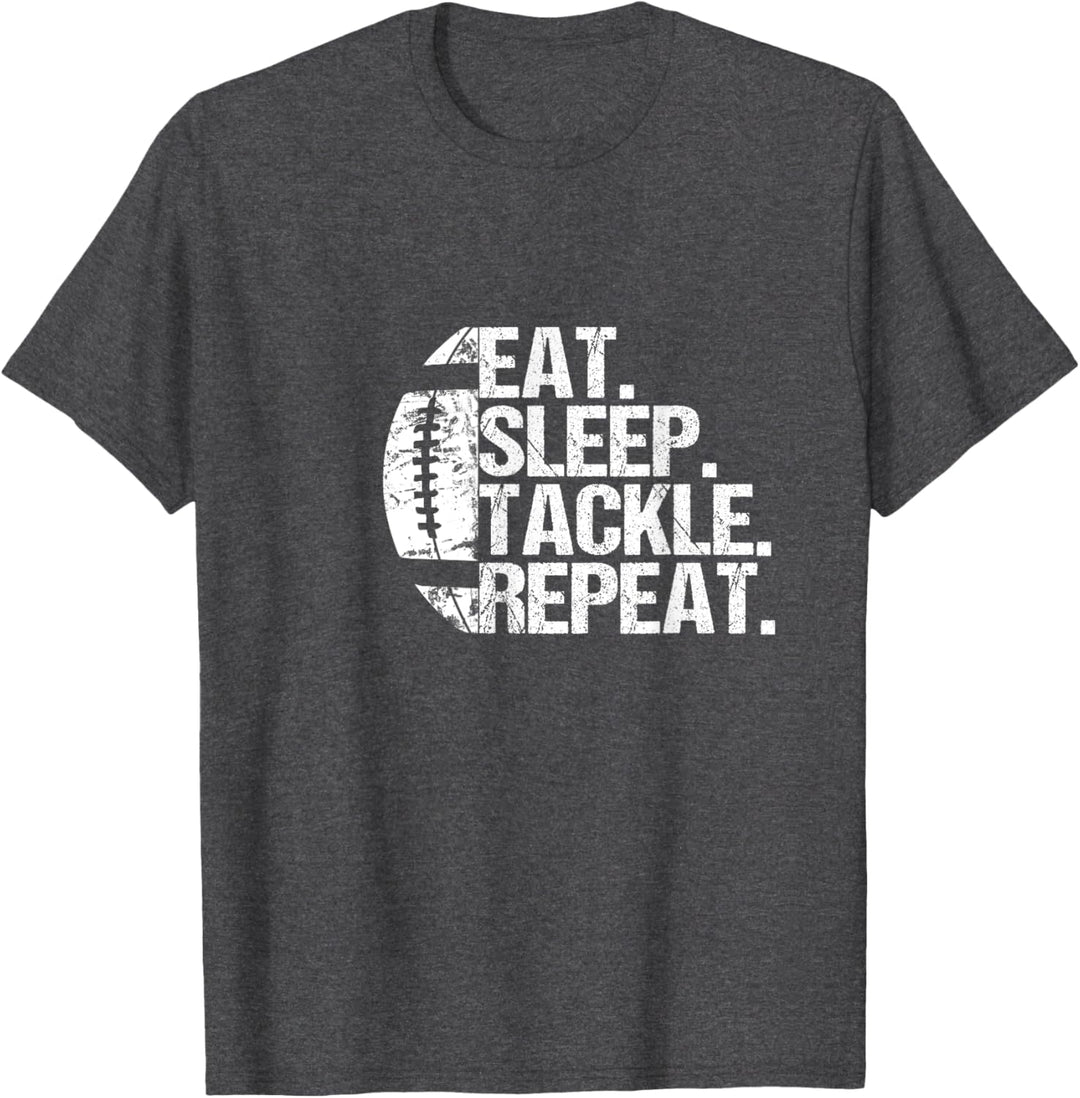 Herren Eat Sleep Tackle Repeat T-Shirt