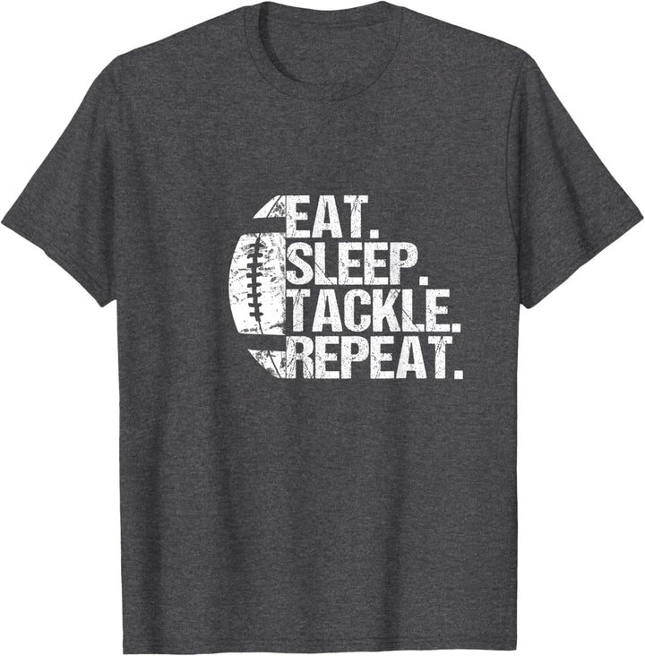 Herren Eat Sleep Tackle Repeat T-Shirt