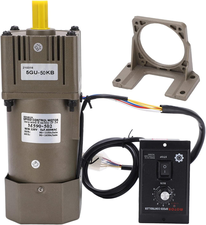 Hohe Drehmomente Einstellbarer Getriebemotoren, AC 220V 90W Einphasen Asynchron Getriebemotor (Getri