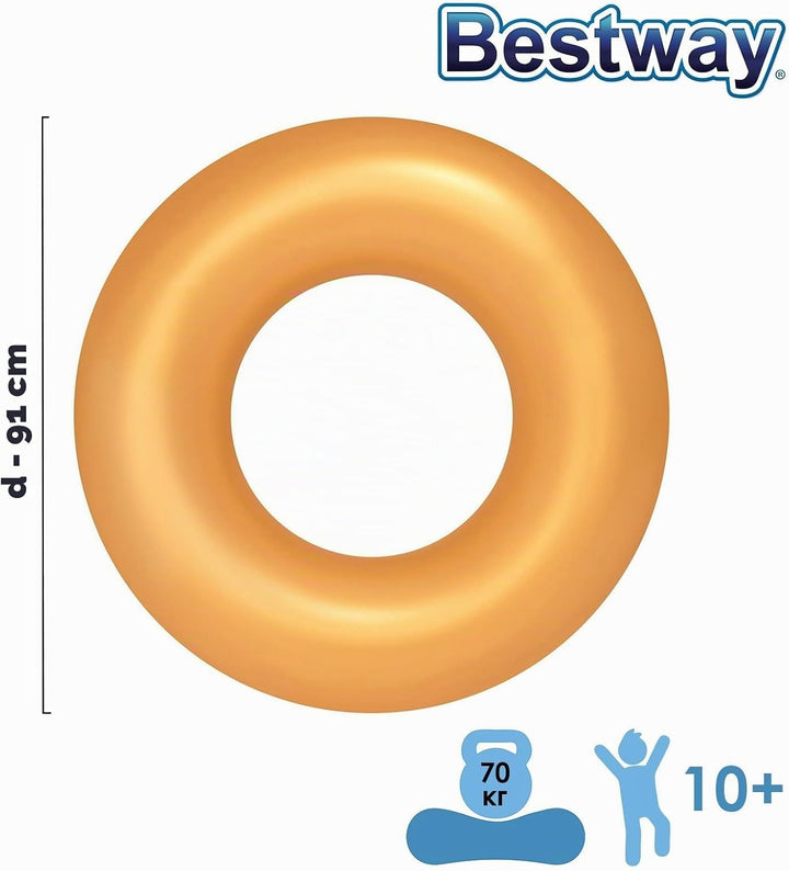Bestway Schwimmring Gold, ab 10 Jahren, 91 cm