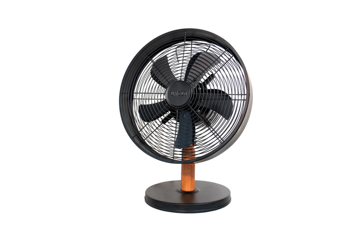 Unold 86715 Tischventilator Black Steel - Schwarz, 35 W, 3-stufige Geschwindigkeitsregelung, Oszilla