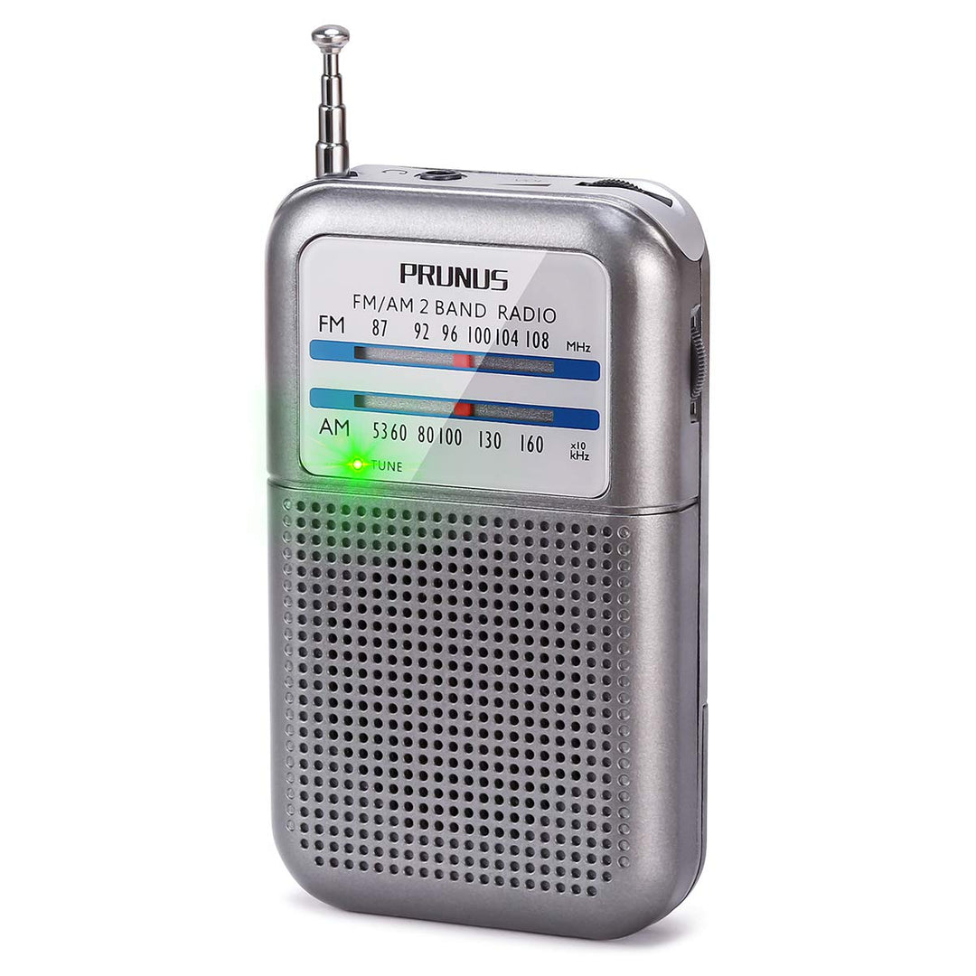 PRUNUS DE333 Mini Radio Batteriebetrieben, AM FM UKW Mittelwellenradio mit Exzellentem Empfang, mit