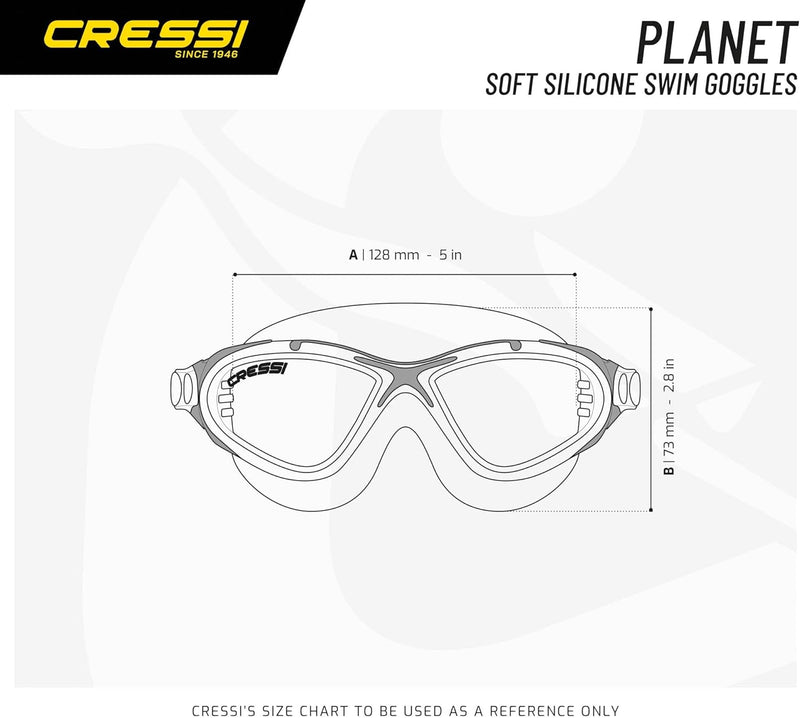 Cressi Planet Goggles - Premium Schwimmbrille für Schwimmen, Pool, Triathlon und alle Wassersportart