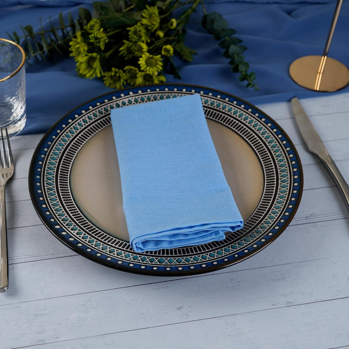 weich Polyester -Leinen gemischt Abendessen Cloth Servietten, 12 Stück (40 x 40 cm), für Veranstaltu