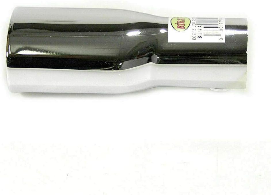 Auspuffblende Endrohr Auspuff Universell Schalldampf Blende Edelstahl Oval bis 47mm Chrom AutoHobby