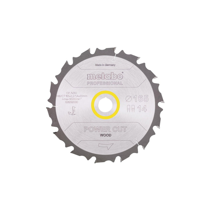 Metabo 628292000 PowerCutProf 165x20 14FZ/FA 10°
