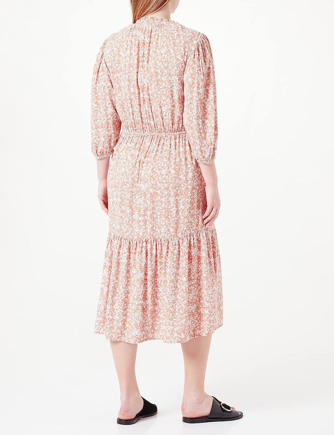 s.Oliver Damen Kleid lang, 38 Orange