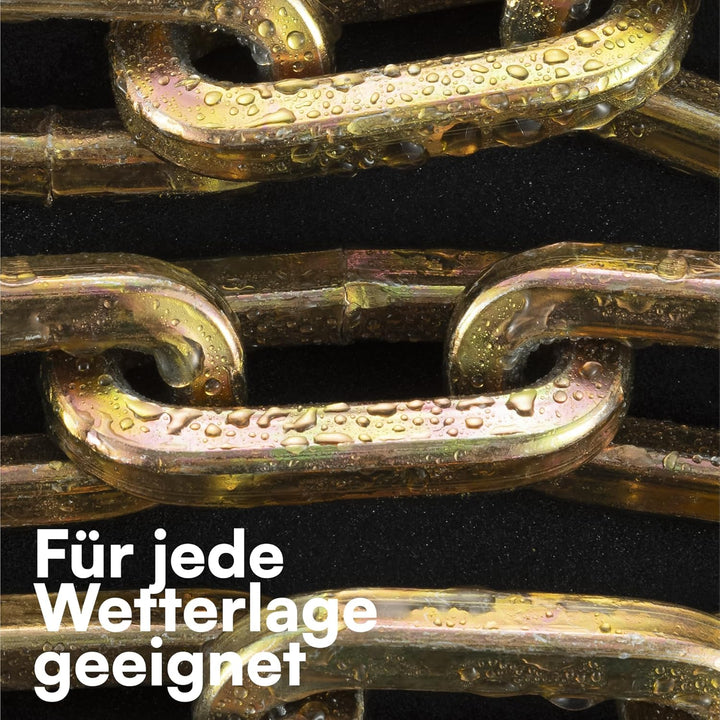 H&S Kettenschloss Motorradschloss - 6mm x 1,2m Kette - Schloss mit 5 Schlüsseln - Fahrradschlösser B