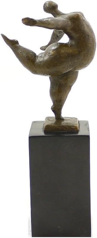 Kunst & Ambiente - Abstrakte Bronzefigur - Beleibte Tänzerin - signiert Milo - Echte Bronze - XXL Tä