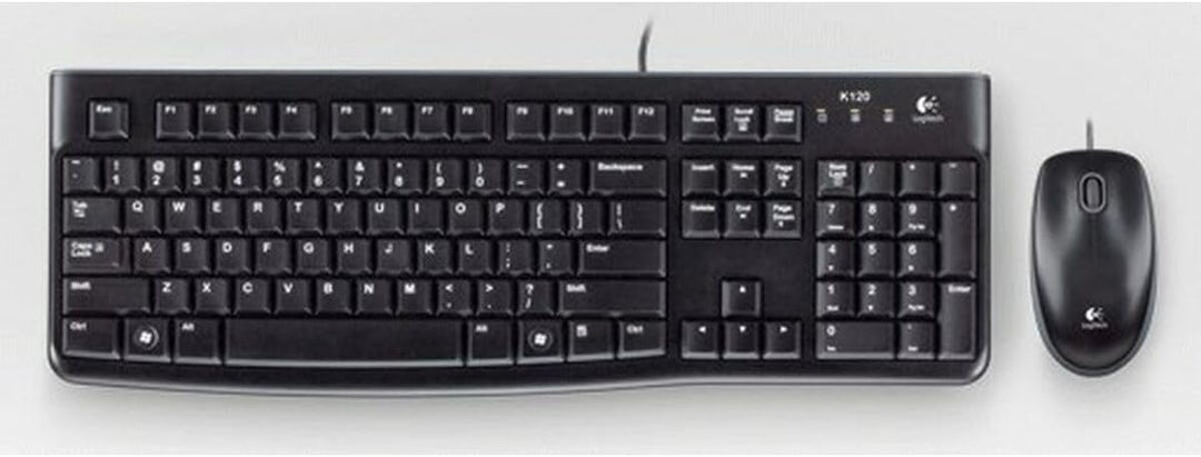 Logitech MK120 Kabelgebundenes Set mit Tastatur und Maus für Windows, CS SK QWERTY/Z layout - Schwar