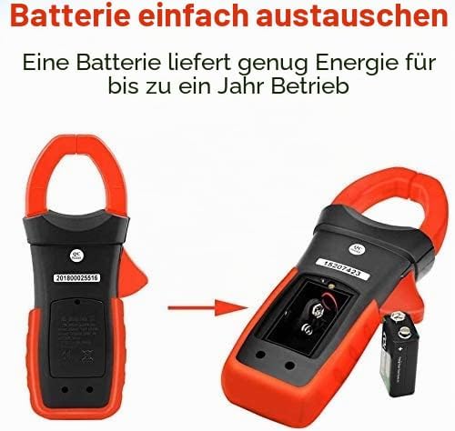 Digital Clamp Meter Stromzange Bluetooth AP-570T-APP 4000 Counts Auto Range AC/DC Spannung, Strom,Wi