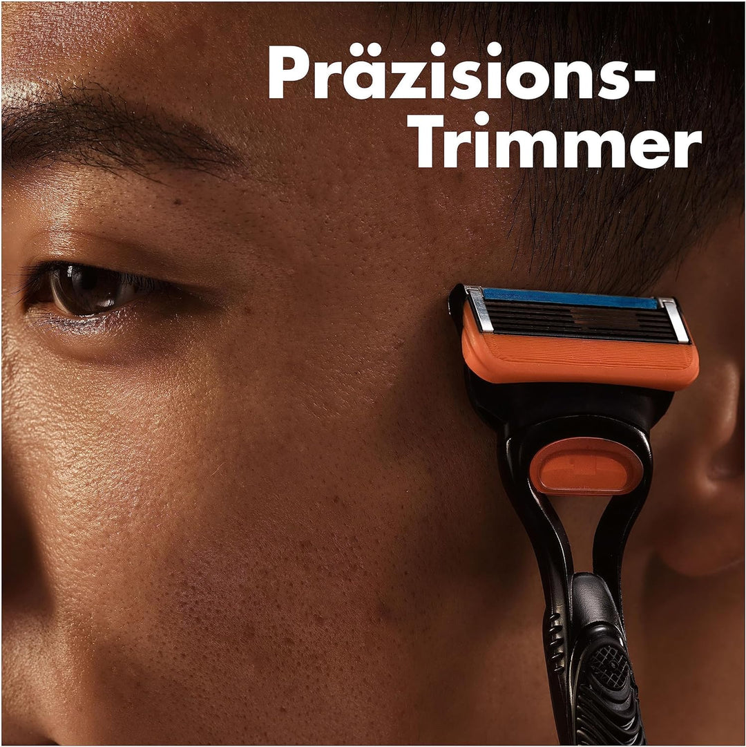 Gillette Fusion 5 Rasierklingen mit Trimmer für Präzision und Gleitbeschichtung, 8 Ersatzklingen