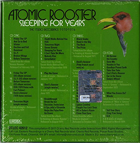 Sleeping For Years, Audio-CD