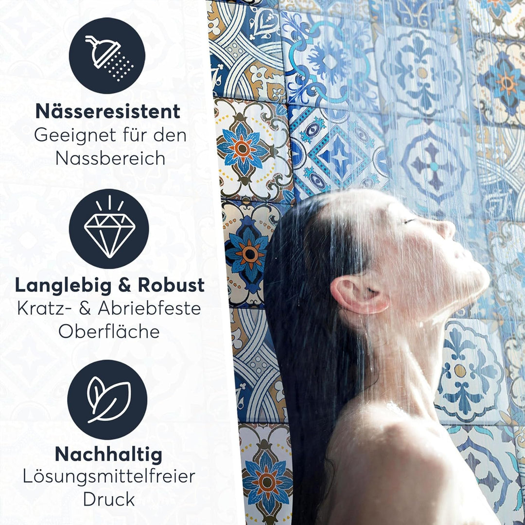 CREATISTO Mosaik-Fliesen Fliesensticker Fliesenfolie - Klebe Folie für Wandfliesen I Stickerfliesen