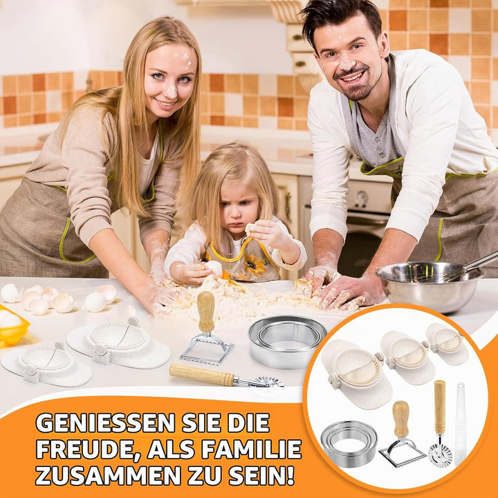 Dumpling Maker Set, 9-teilig Ravioli Former, Teigtaschenformer für Dumpling Ravioli Machen