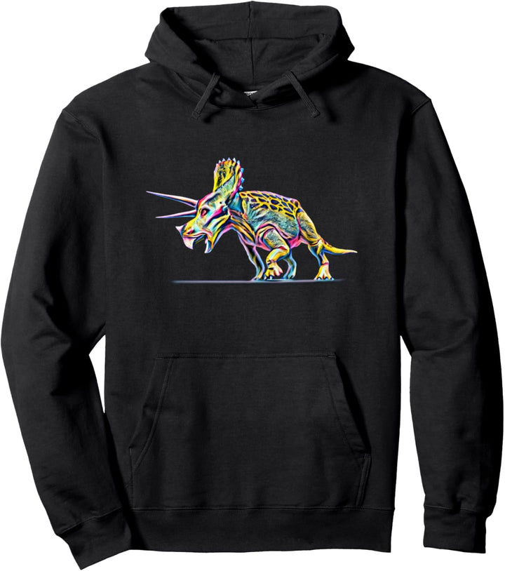 Triceratops Dinosaurier Dino Motiv Pflanzenfresser Urzeit Pullover Hoodie