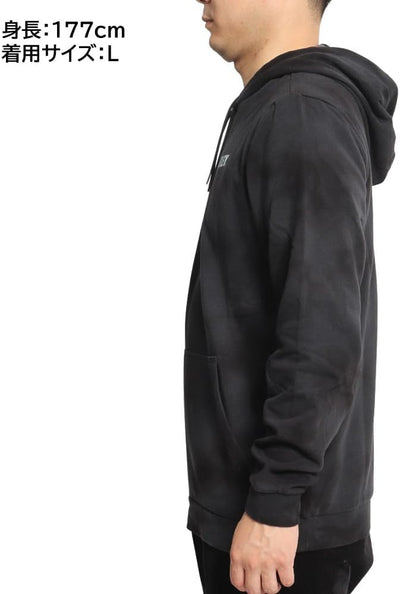 Hurley Herren M Fastlane Tie Dye Summer Pullov Sweatshirt XL Schwarz, XL Schwarz