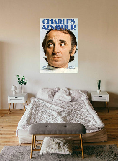 Charles Aznavour - Welt Tournee, 1976 » Konzertplakat/Premium Poster | Live Konzert Veranstaltung |