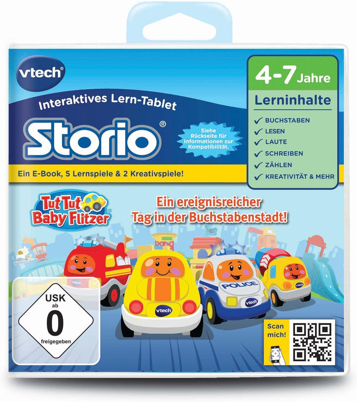 VTech 80-232504 - Lernspiel Tut Baby Flitzer, Buchstabenstadt (Storio 2, Storio 3S)