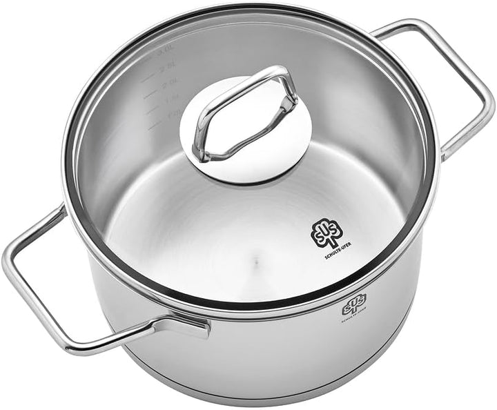 Schulte-Ufer 64006-20 Bratentopf Wega, Silber 20 cm Durchmesser, 20 cm Durchmesser
