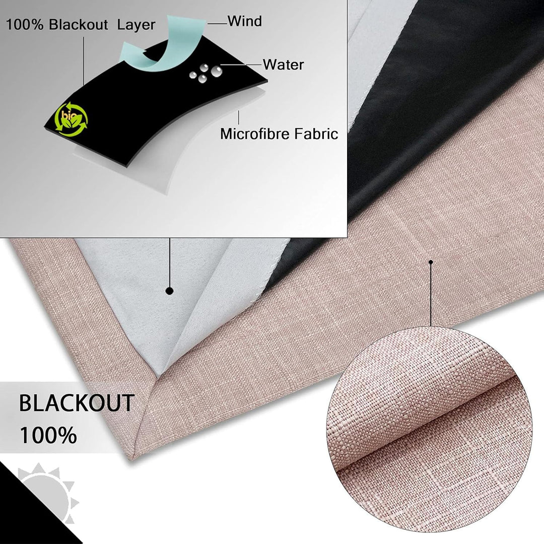 always4u Vorhang Blickdicht 100% mit Ösen, Elegente Gardinen Wohnzimmer Modern Abdunkelnde Vorhänge