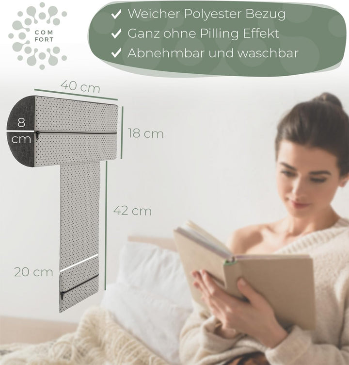 Nackenrolle für Sessel mit Gegengewicht (100% Memory Schaum), Nackenkissen Sofa Couch hängend, Nacke