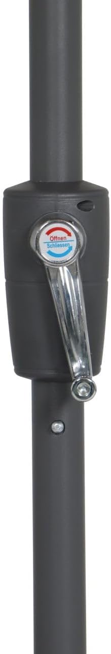 Trend Line Alu Marktschirm Lagos mocca 200 x 300 cm Sonnenschirm Gartenschirm