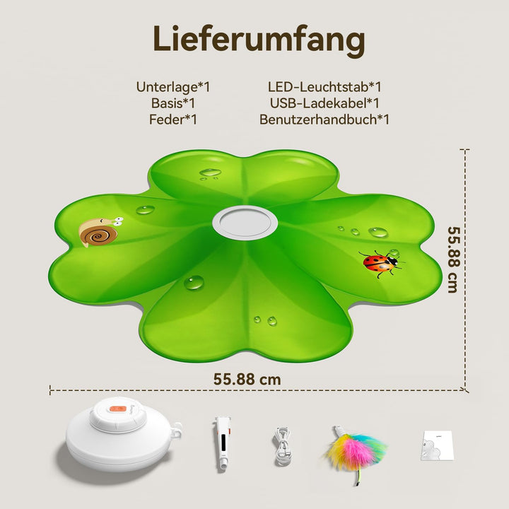 FEELNEEDY Katzenspielzeug, Spielzeug für Indoor, Versteckspielzeug für Kätzchen, Whack a Mole Motion