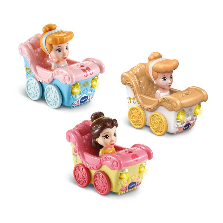 VTech - TUT TUT Flitzer Disney Prinzessinnen, verzauberte Kutsche für Kinder, interaktiv und lehrrei