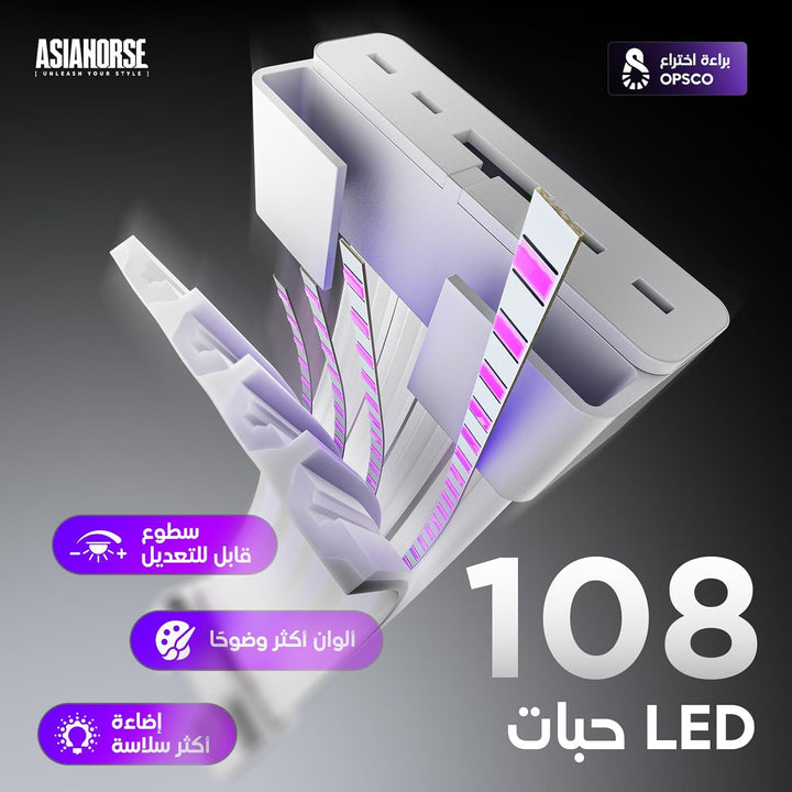AsiaHorse Aurora Learn AURORALEARN-108-24PIN-White