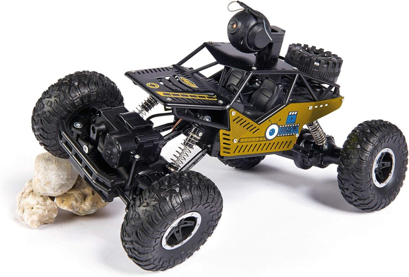 Carson 500404192 404192 1:14 Movie App Crawlee 2.4G 100% RTR Gold, RC Crawler, Offroad geeignet, Gel