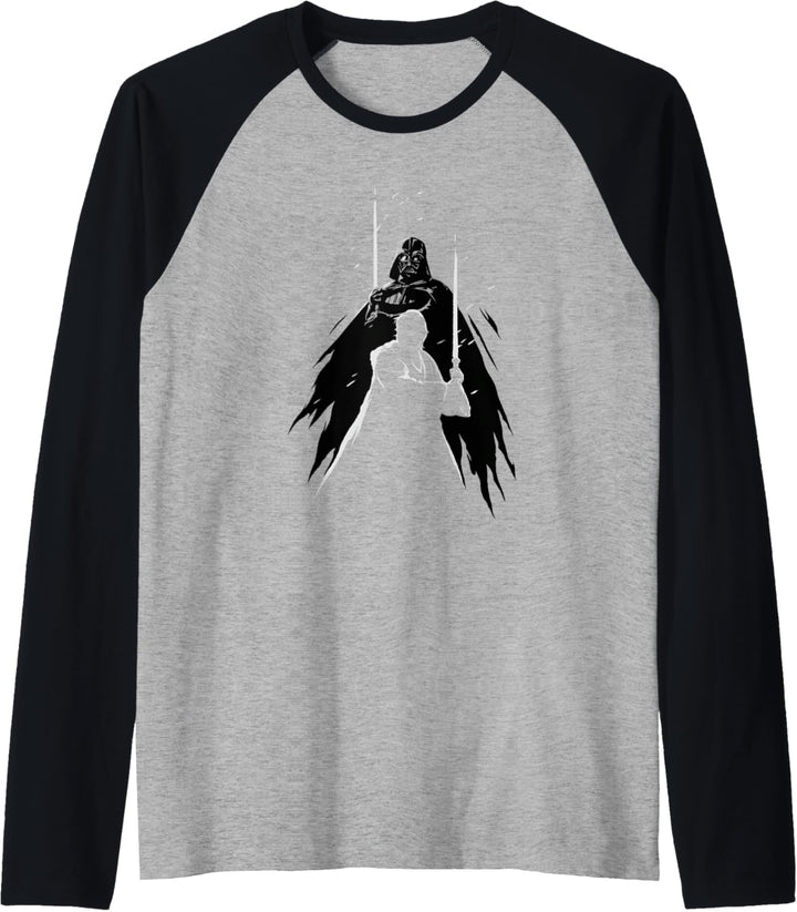 Star Wars: Obi-Wan Kenobi Dual Silhouette Vader And Kenobi Raglan