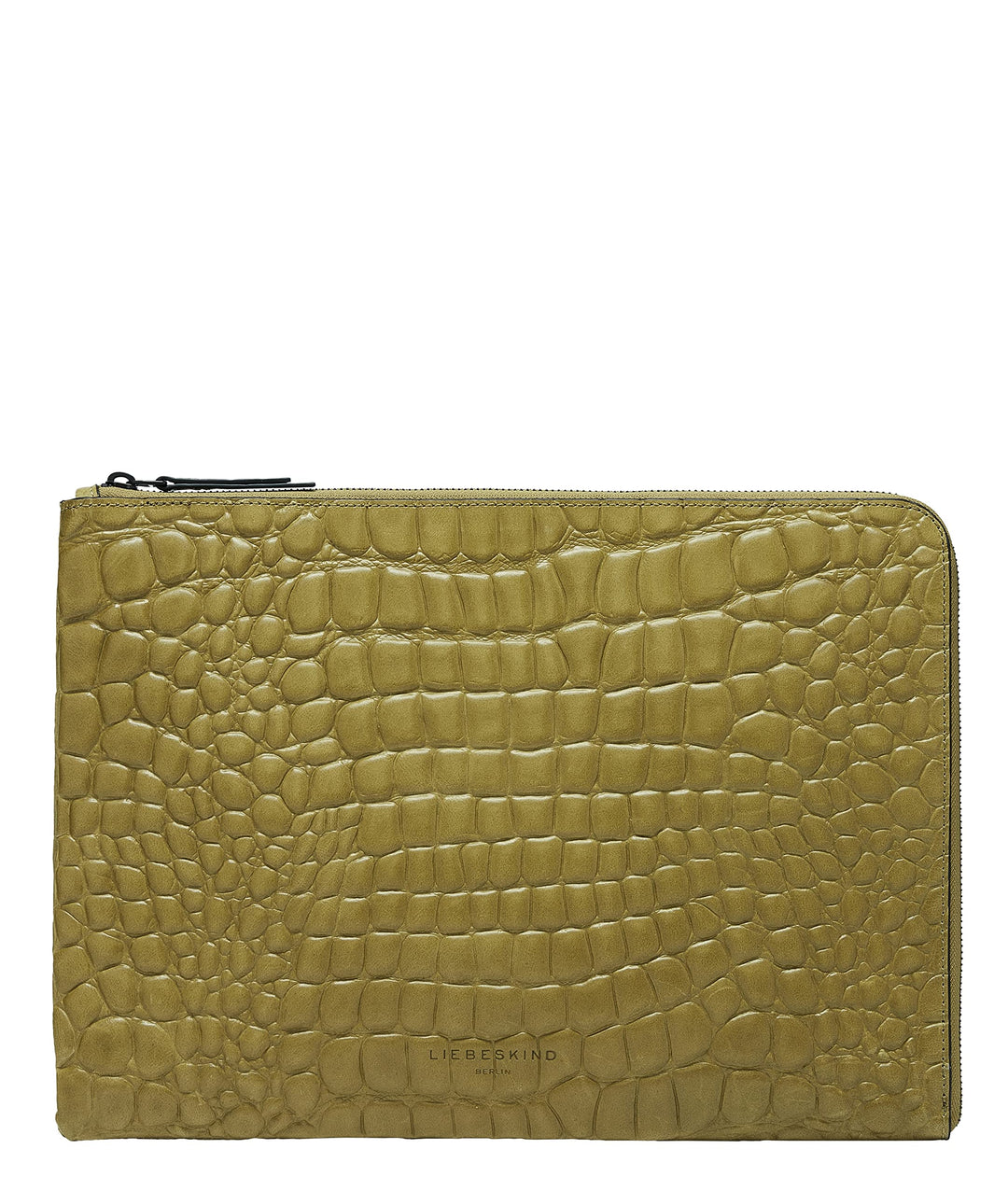 Liebeskind Damen Pb Croco Laptop/Tablet Case Matcha, Matcha