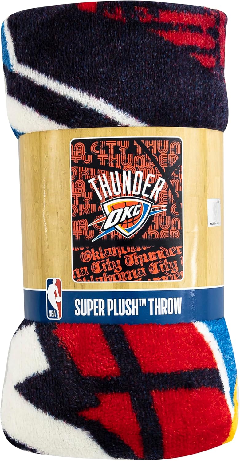 The Northwest Company Offiziell lizenzierte NBA Oklahoma City Thunder Redux Micro Raschel Überwurfde