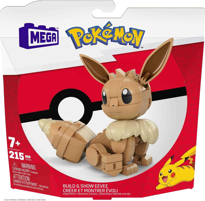 MEGA Pokémon Bauspielzeug-Set, 1 bewegliche Figur und Zubehör, 10,2 cm hoch, für Kinder