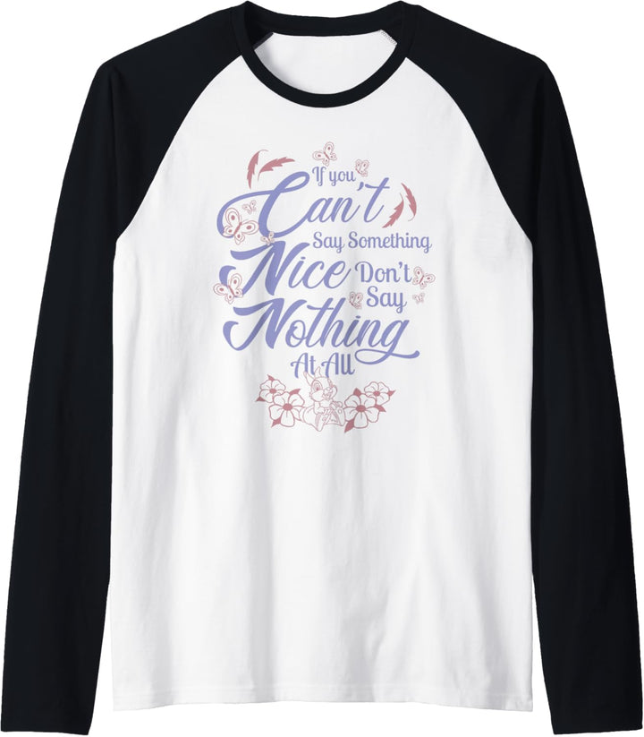 Disney Bambi If You Can't Say Something Nice Quote Raglan