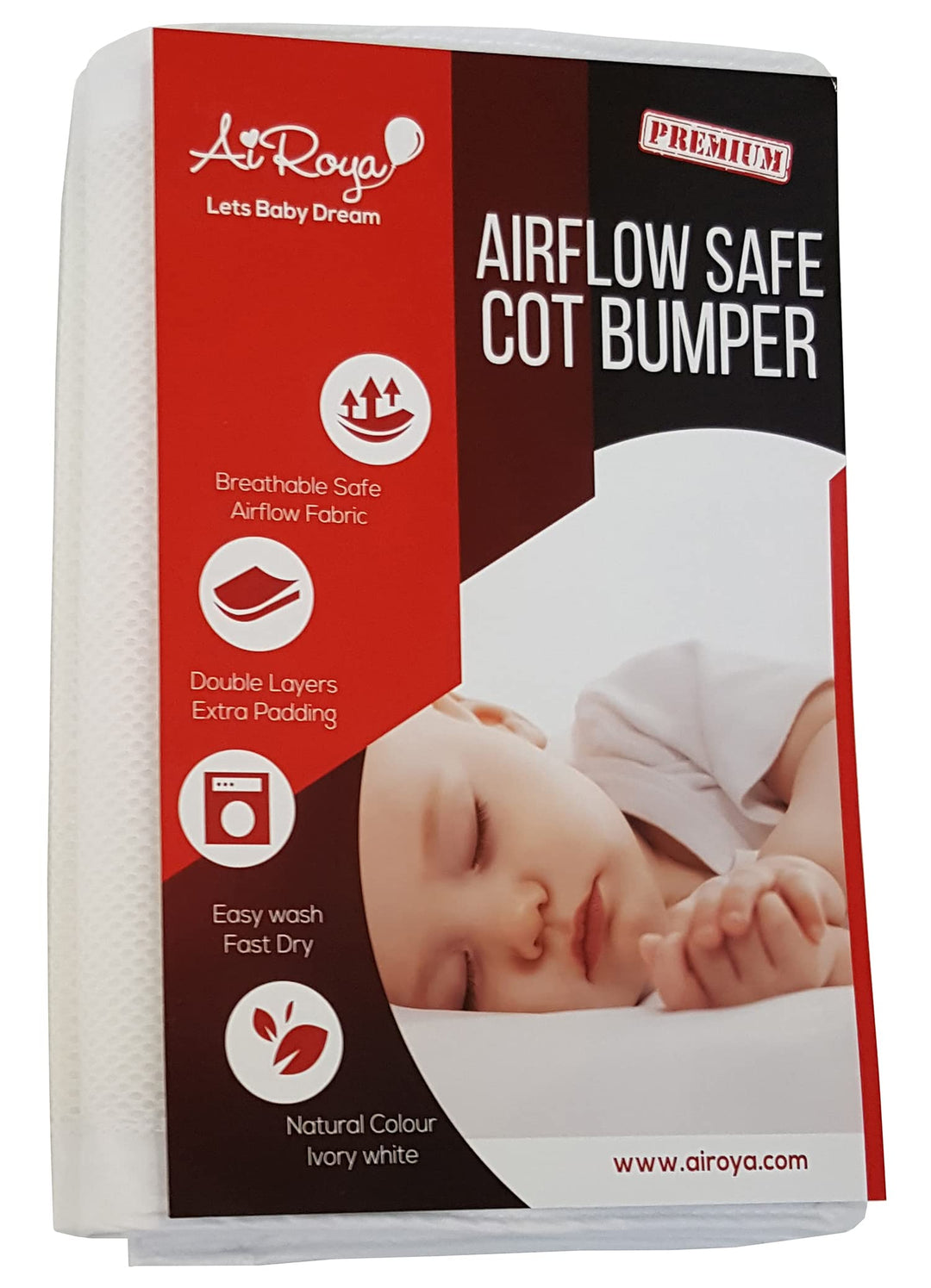 Airoya® Airflow Mesh Nestchen für zweiseitige massive Endbetten, Premium doppellagig für extra Polst