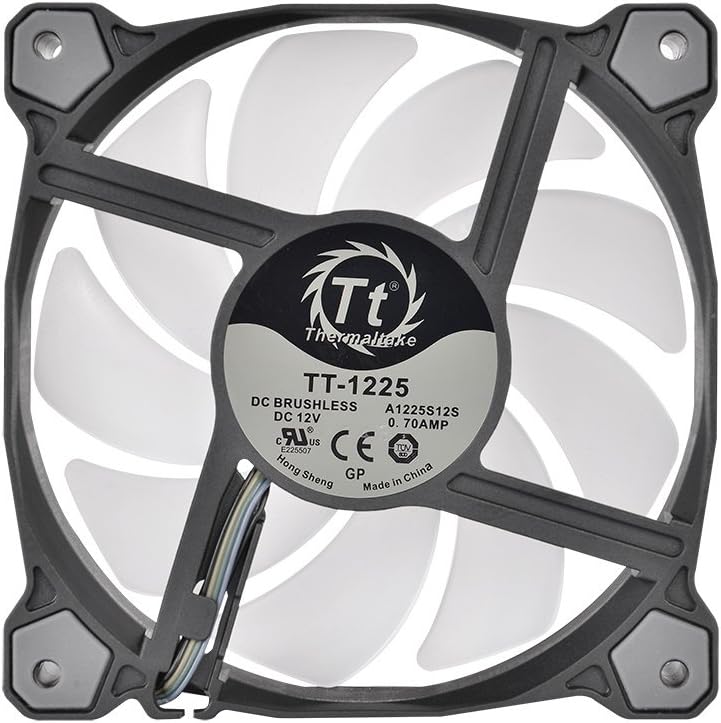 Thermaltake Pure Plus RGB 12 TT Premium Edition 3Pack Gehäuselüfter RGB Black 120 mm, RGB Black 120
