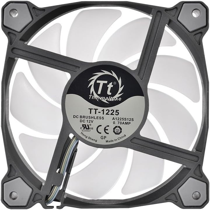 Thermaltake Pure Plus RGB 12 TT Premium Edition 3Pack Gehäuselüfter RGB Black 120 mm, RGB Black 120