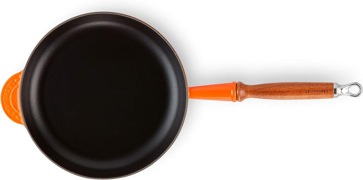 Le Creuset Gusseisen-Bratpfanne mit Holzgriff, Rund, Ø 24 cm, Für alle Herdarten inkl. Induktion gee