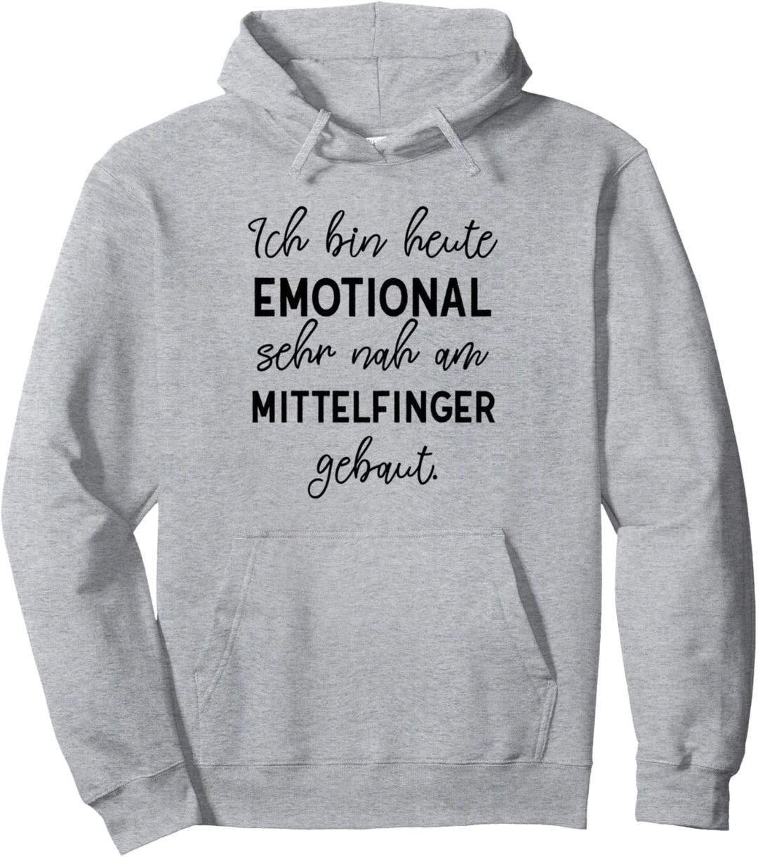 Lustiger Spruch Mittelfinger für schlechte Tage Pullover Hoodie