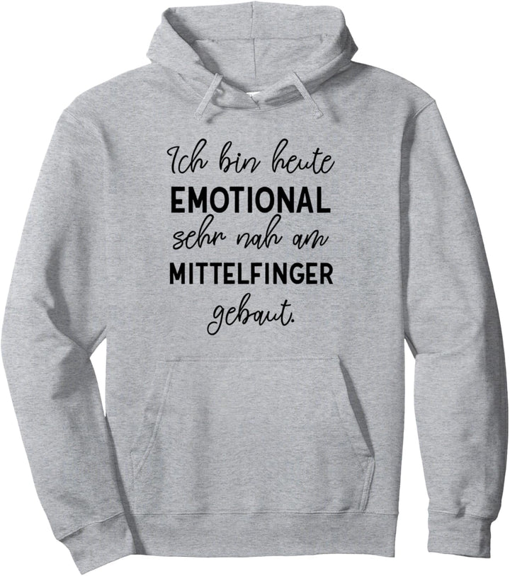 Lustiger Spruch Mittelfinger für schlechte Tage Pullover Hoodie
