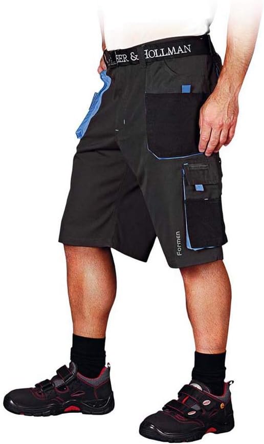 Leber&amp;Hollman Formen Protective Short Trousers Size XL Grau-schwarz-blau, XL Grau-schwarz-blau