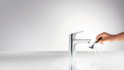 hansgrohe Wasserhahn Focus für geringen Durchfluss (Armatur mit Auslauf Höhe 100mm ohne Ablaufgarnit