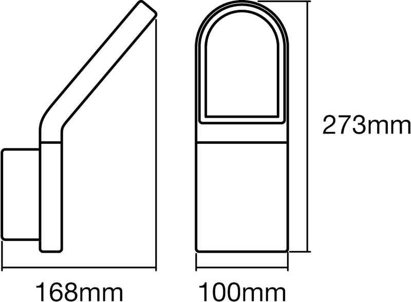 Ledvance LED Wand- und Deckenleuchte, Leuchte für Aussenanwendungen, Warmweiss, 168,0 mm x 100,0 mm